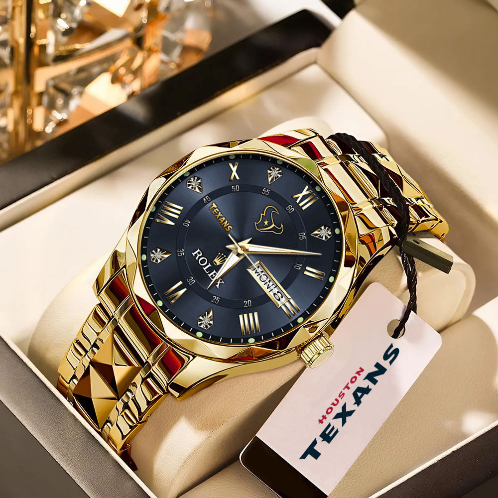 Houston Texans x Rolex Alloy Luxury Quartz Watch