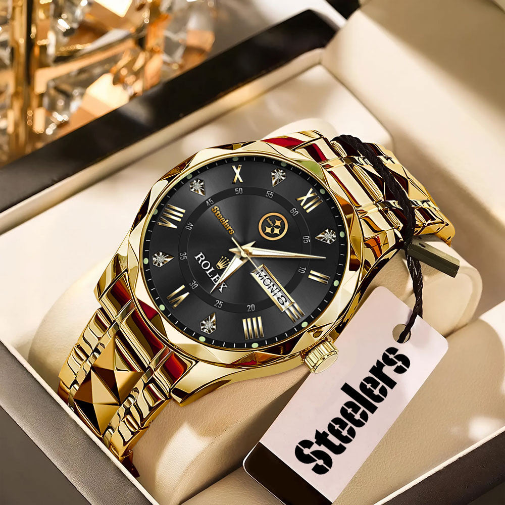 Pittsburgh Steelers x Rolex Alloy Luxury Quartz Watch