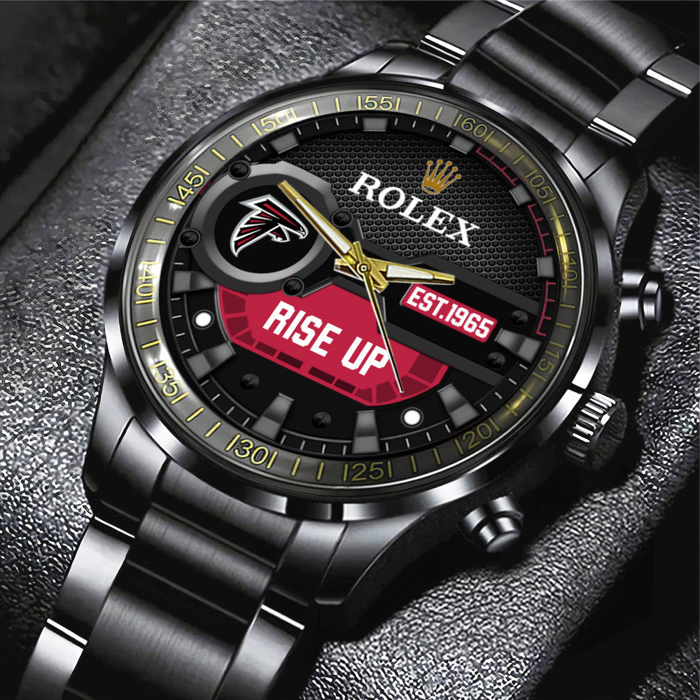 Atlanta Falcons x Rolex Black Stainless Steel Watch