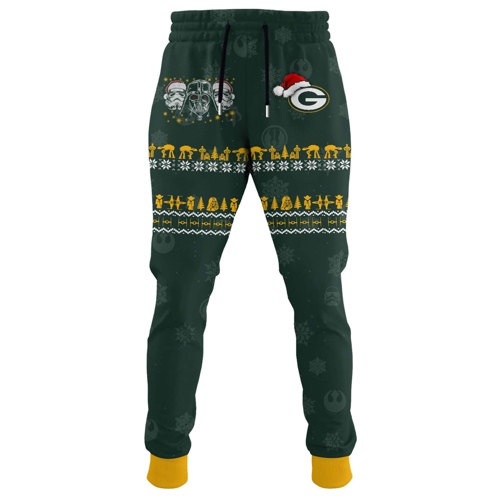 Unisex Packers Merry Christmas The Force Edition Hoodie