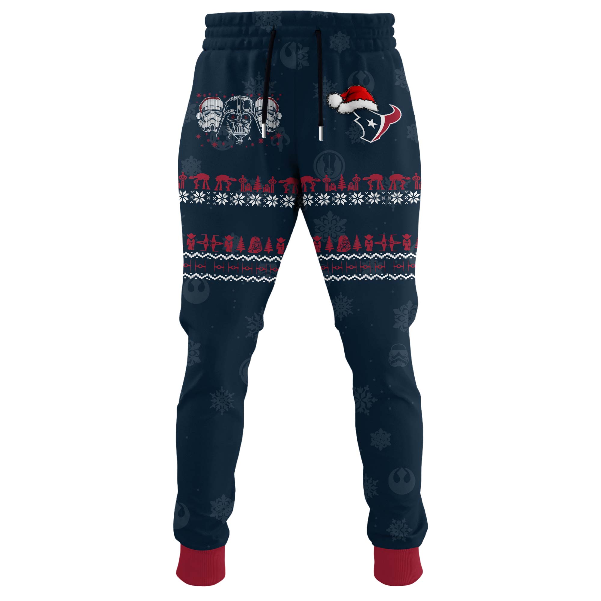 Unisex Texans Merry Christmas The Force Edition Hoodie