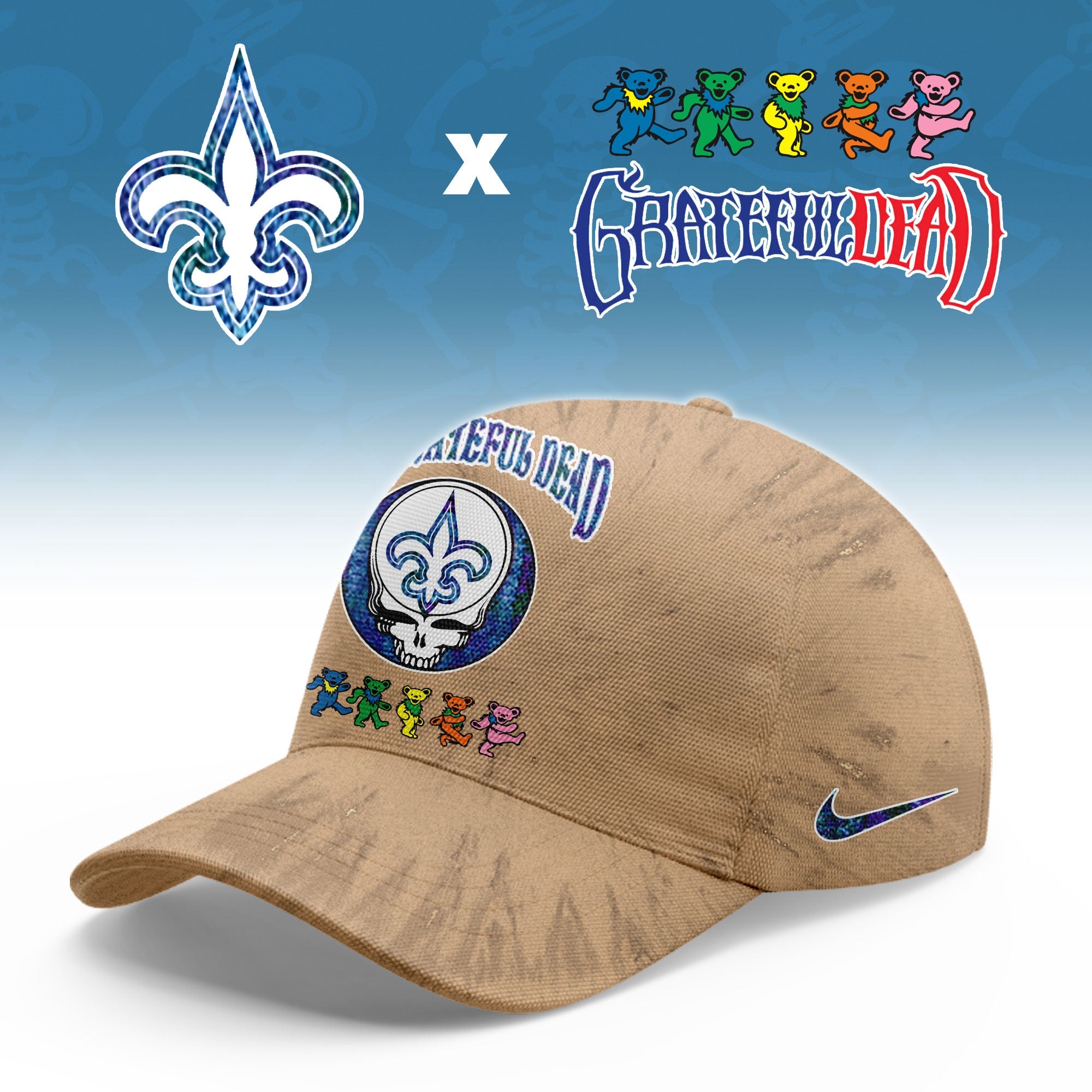 ...New Orleans Saints Grateful Dead Limited Hoodie