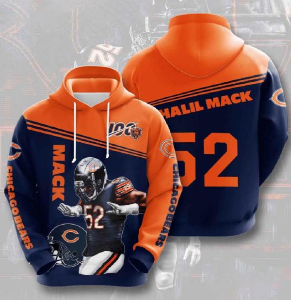 Mack Chicago Bears Nfl Custom All Over Print 3DHoodie