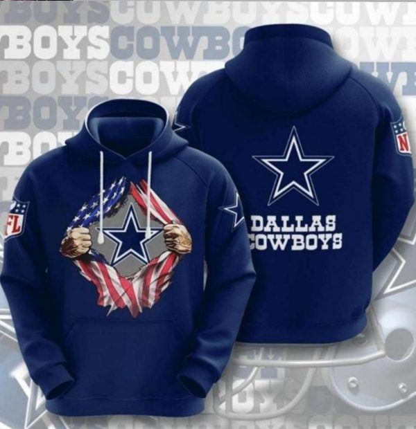 NFL Dallas Cowboys Pride of Dallas 3D Hoodie