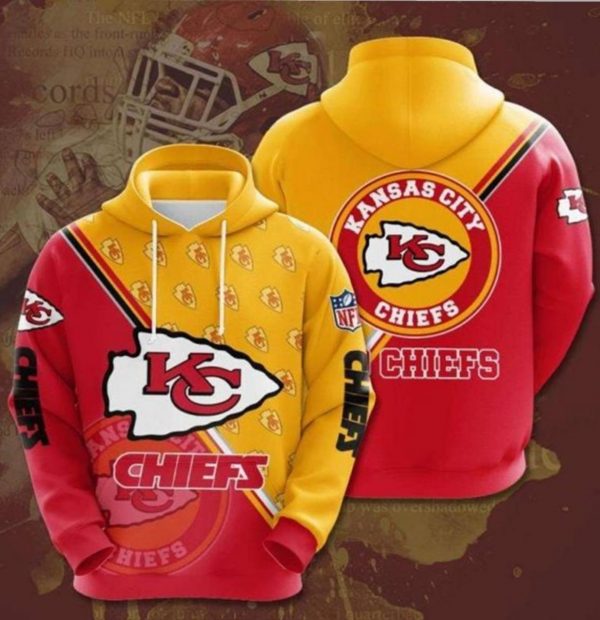 Kansas City Chiefs NFL Football Team 3D Hoodie