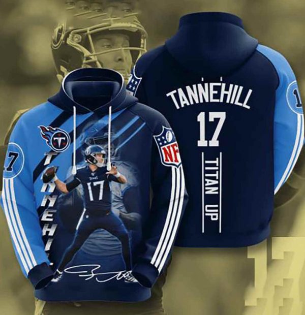 Nfl Tennessee Titans 3d Hoodie Football