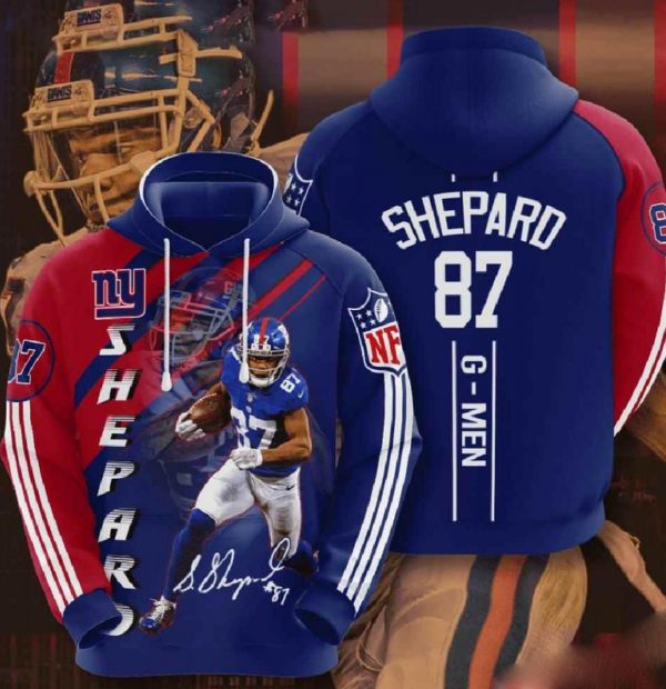 Nfl New York Giants 3d Hoodies Sheparo