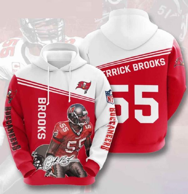 Nfl Tampa Bay Buccaneers 3d Hoodies Printed Zip Hoodies Brooks