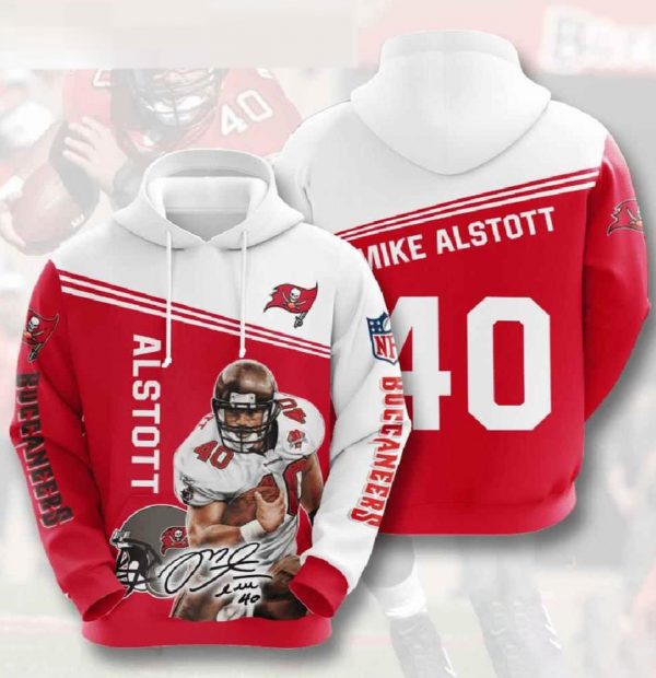 Nfl Tampa Bay Buccaneers 3d Hoodies Alstott