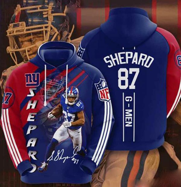 Nfl New York Giants 3d Hoodie Sheparo