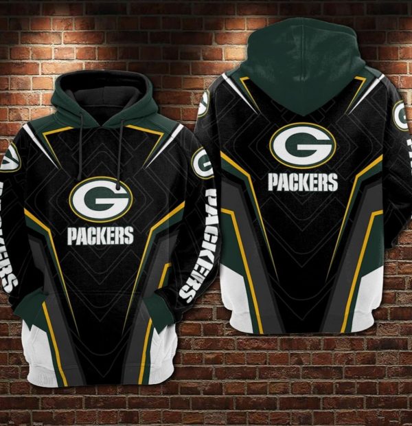 NFL Green Bay Packers 3D Hoodie Go Pack Go Football