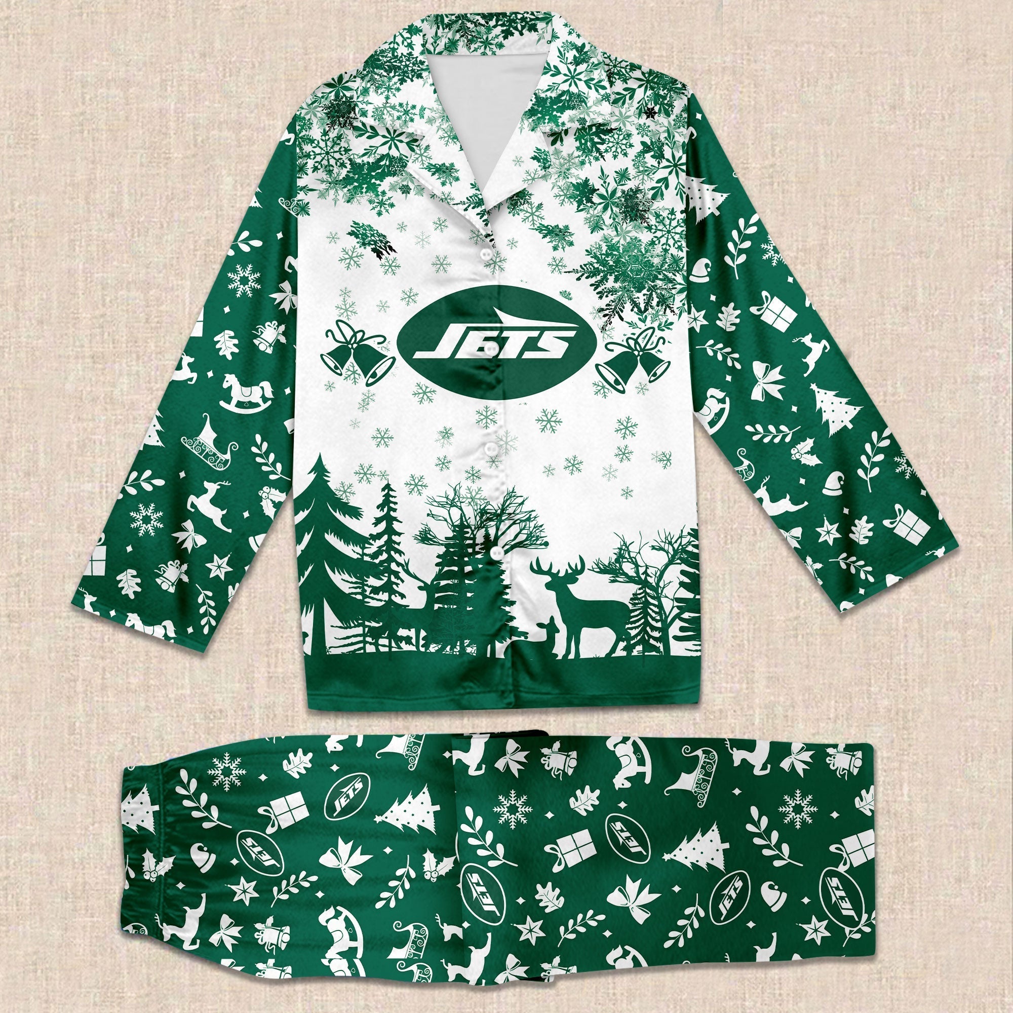 NFL Team Christmas Theme 3D Pajamas
