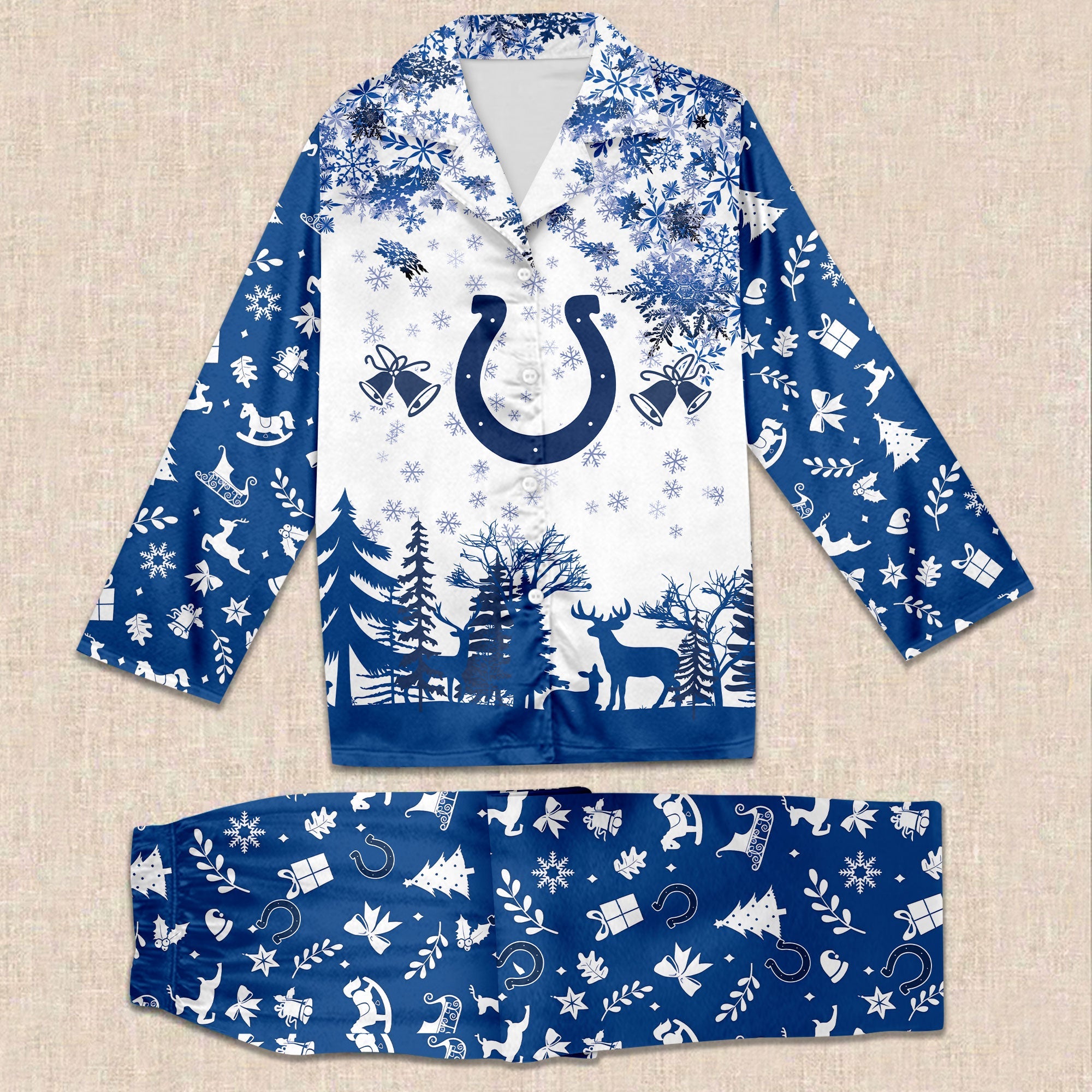 NFL Team Christmas Theme 3D Pajamas