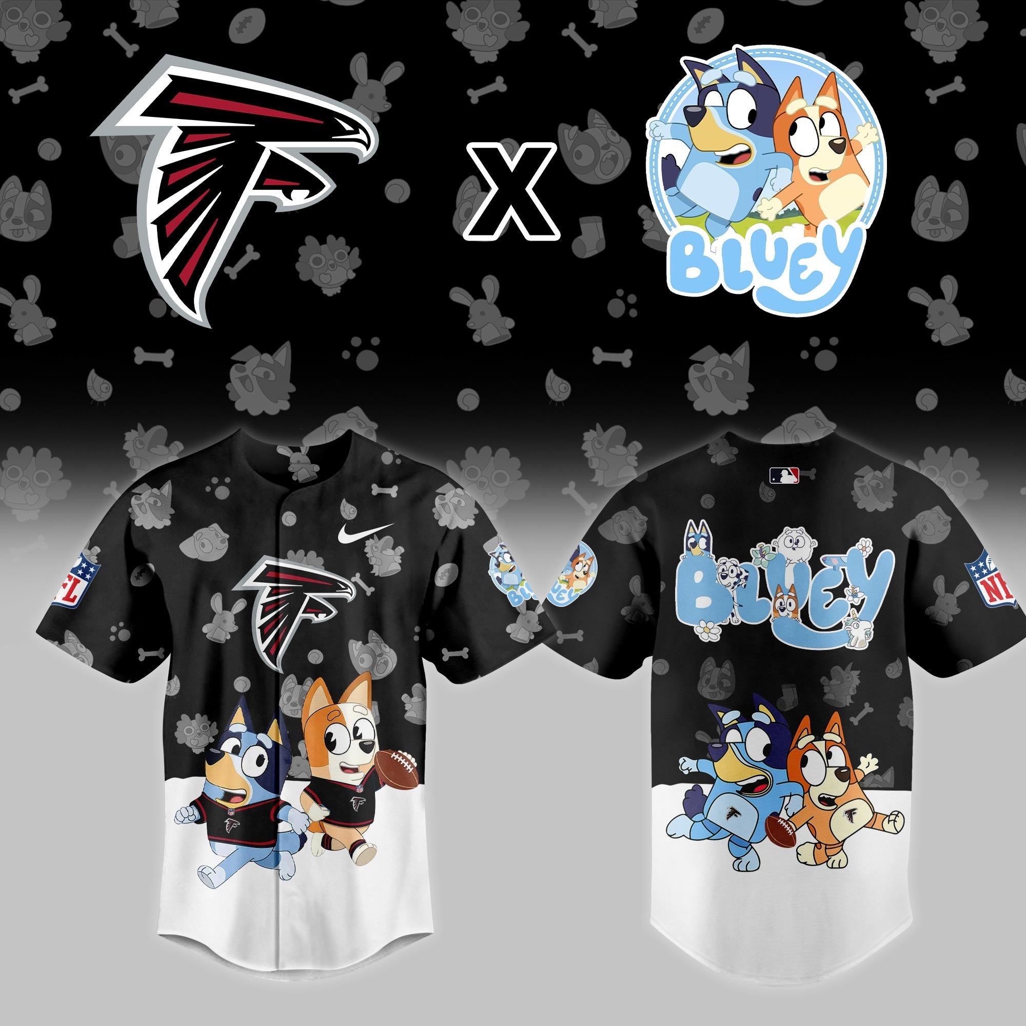 A.Falcons x Bluey Night Limited Jersey