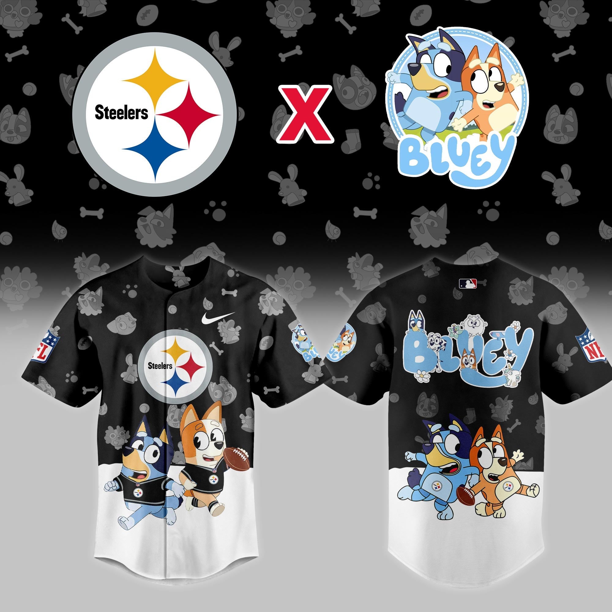 P.Steelers x Bluey Night Limited Jersey