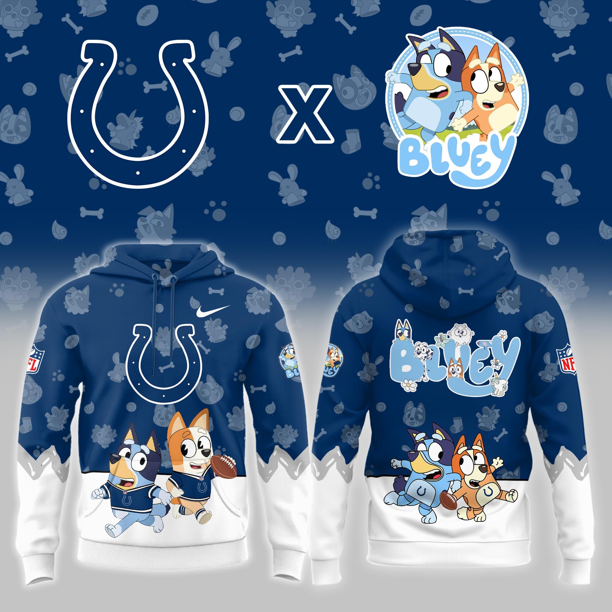 I.Colts x Bluey Night Limited Hoodie