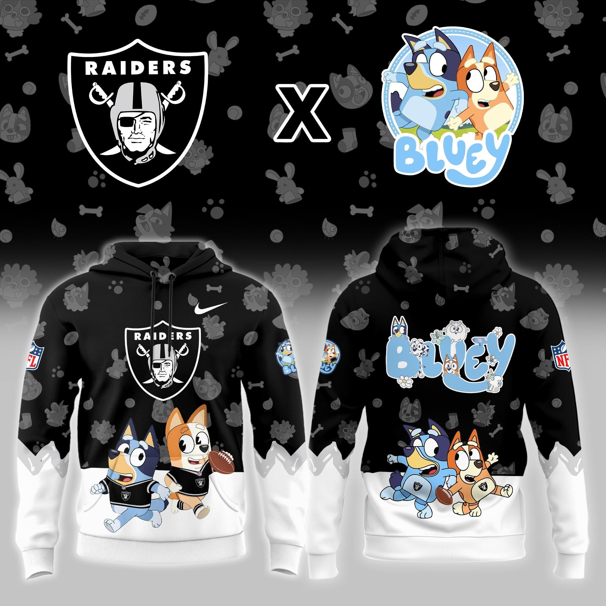 LV.Raiders x Bluey Night Limited Hoodie