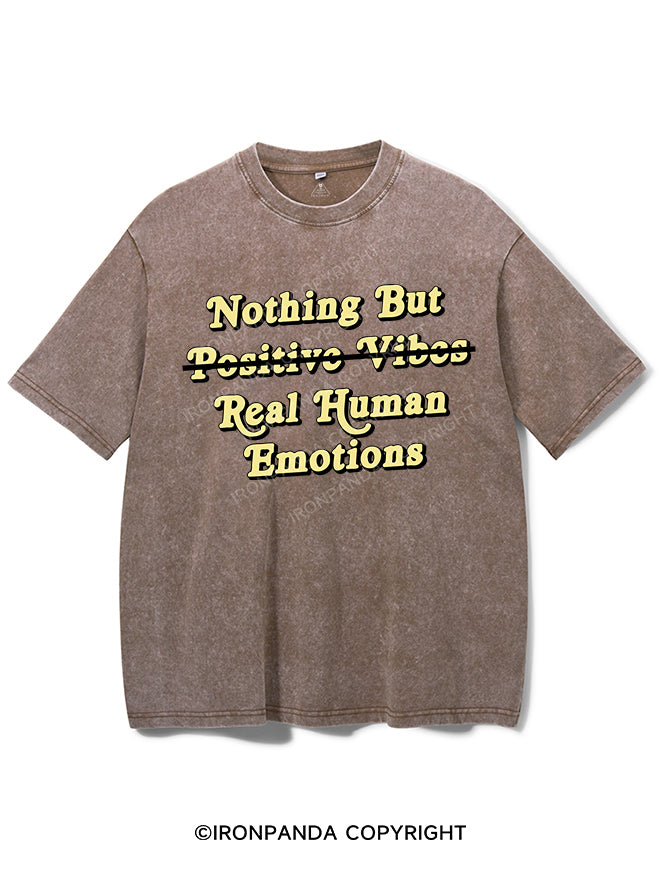 NOTHING BUT REAL HUMAN EMOTIONS VINTAGE GYM SHIRT