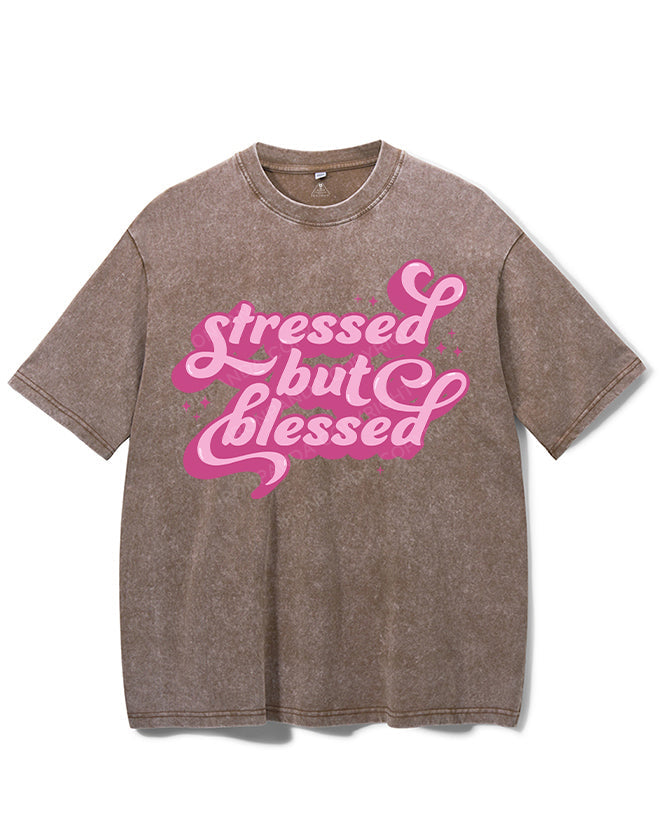 STRESSED BUT BLESSED VINTAGE GYM SHIRT