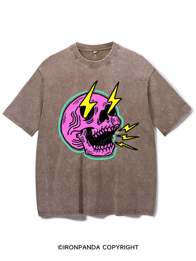LIGHTNING SKELETON VINTAGE GYM SHIRT
