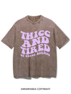 THICC AND TIRED OF THESE BITCHES VINTAGE GYM SHIRT