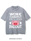 WORK OUT SO I CAN PIG OUT VINTAGE GYM SHIRT