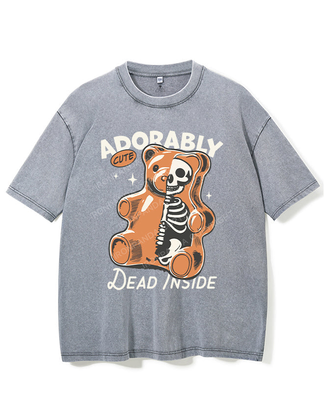 ADORABLY CUTE DEAD INSIDE VINTAGE GYM SHIRT