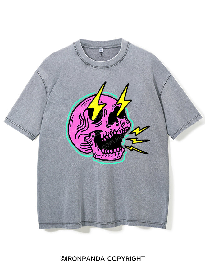 LIGHTNING SKELETON VINTAGE GYM SHIRT