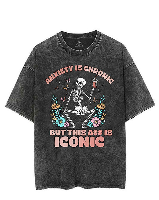 Anxiety Is Chronic VINTAGE GYM SHIRT