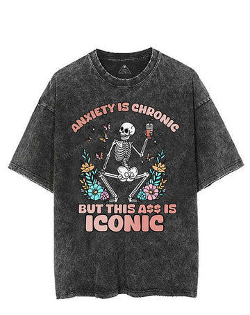 Anxiety Is Chronic VINTAGE GYM SHIRT