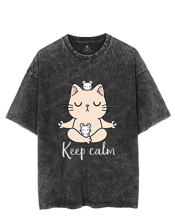Keep Calm VINTAGE GYM SHIRT