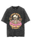 DONUT WORRY BE HAPPY VINTAGE GYM SHIRT
