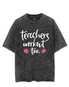 Teachers Workout Too VINTAGE GYM SHIRT