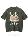 BIT FIT BIT FAT BUNNY VINTAGE GYM SHIRT
