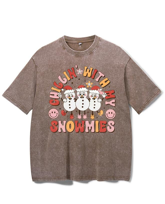 CHILLIN' WITH MY SNOWMIES VINTAGE GYM SHIRT