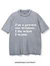 I'M A GROWN ASS WOMAN I DO WHAT I WANT  VINTAGE GYM SHIRT