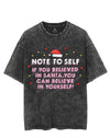 IF YOU BELIEVED IN SANTA VINTAGE GYM SHIRT