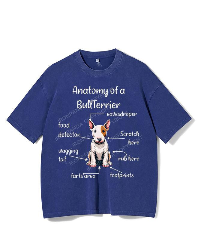 ANATOMY OF A BULLTERRIER VINTAGE GYM SHIRT