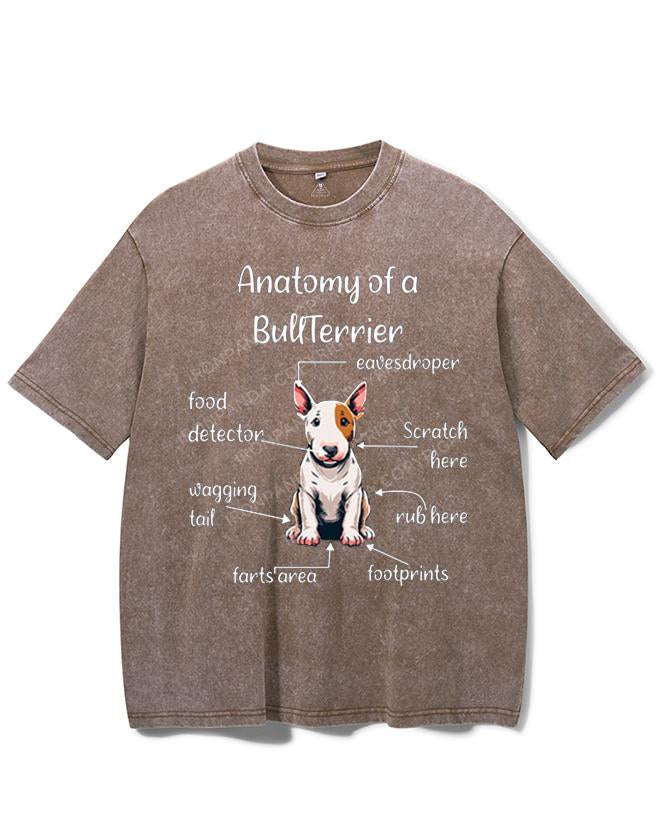 ANATOMY OF A BULLTERRIER VINTAGE GYM SHIRT