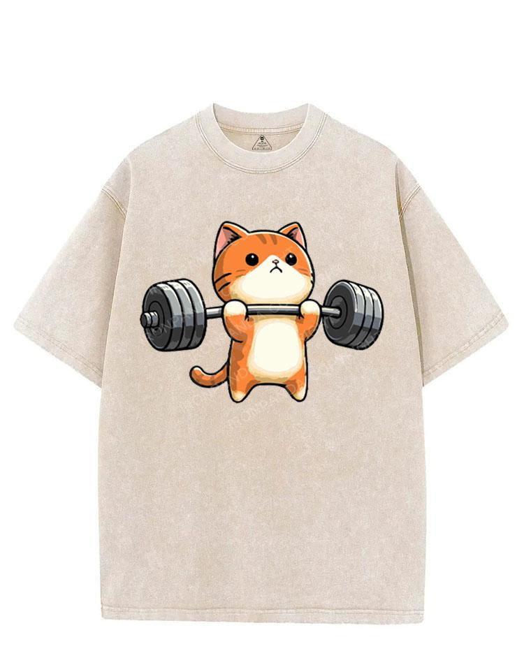 KITTEN DEADLIFTS, NO BIGGIE VINTAGE GYM SHIRT