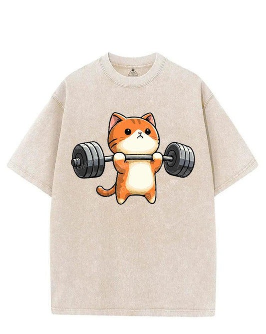 KITTEN DEADLIFTS, NO BIGGIE VINTAGE GYM SHIRT