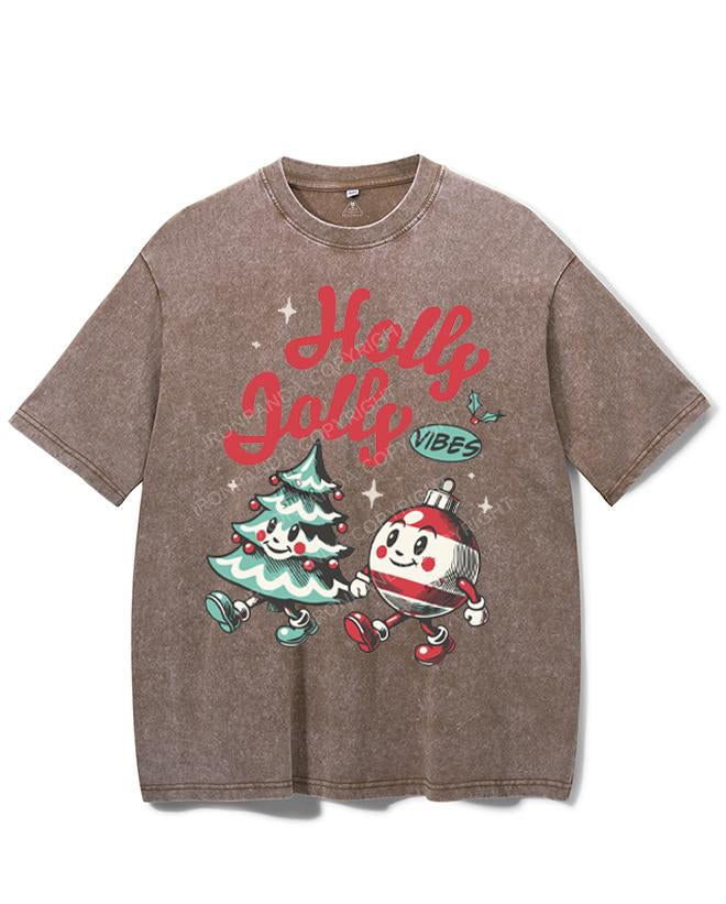 HOLLY JOLLY VIBES VINTAGE GYM SHIRT
