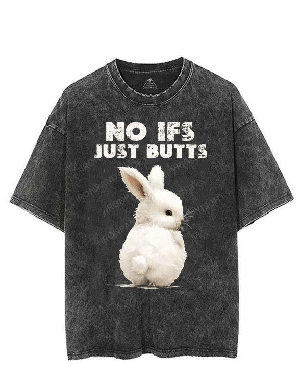 NO IFS JUST BUTTS VINTAGE GYM SHIRT
