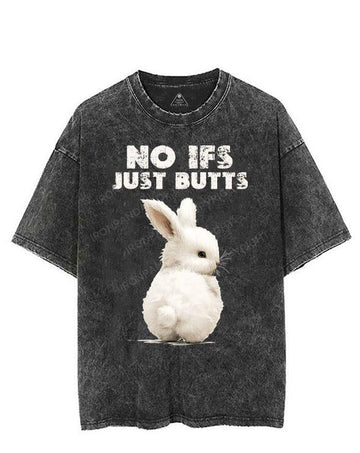NO IFS JUST BUTTS VINTAGE GYM SHIRT