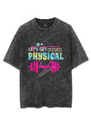Lets get physical VINTAGE GYM SHIRT