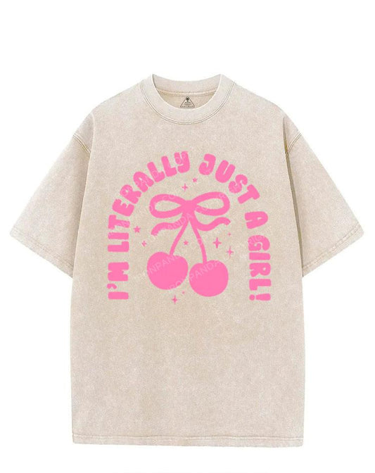 I'M LITERALLY JUST A GIRL VINTAGE GYM SHIRT
