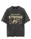 GOAL WEIGHT STRONG AF VINTAGE GYM SHIRT