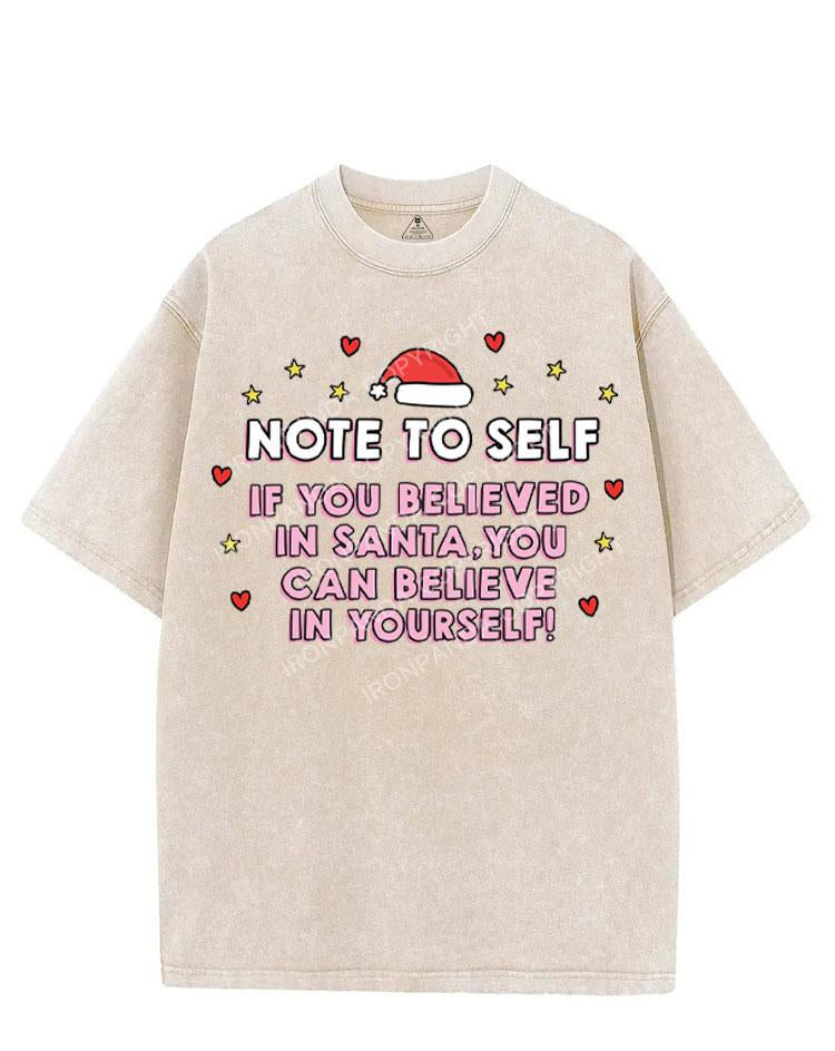 IF YOU BELIEVED IN SANTA VINTAGE GYM SHIRT
