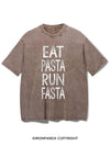 EAT PASTA RUN FASTA VINTAGE GYM SHIRT