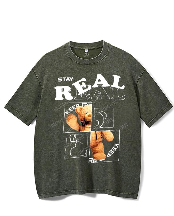 STAY REAL VINTAGE GYM SHIRT